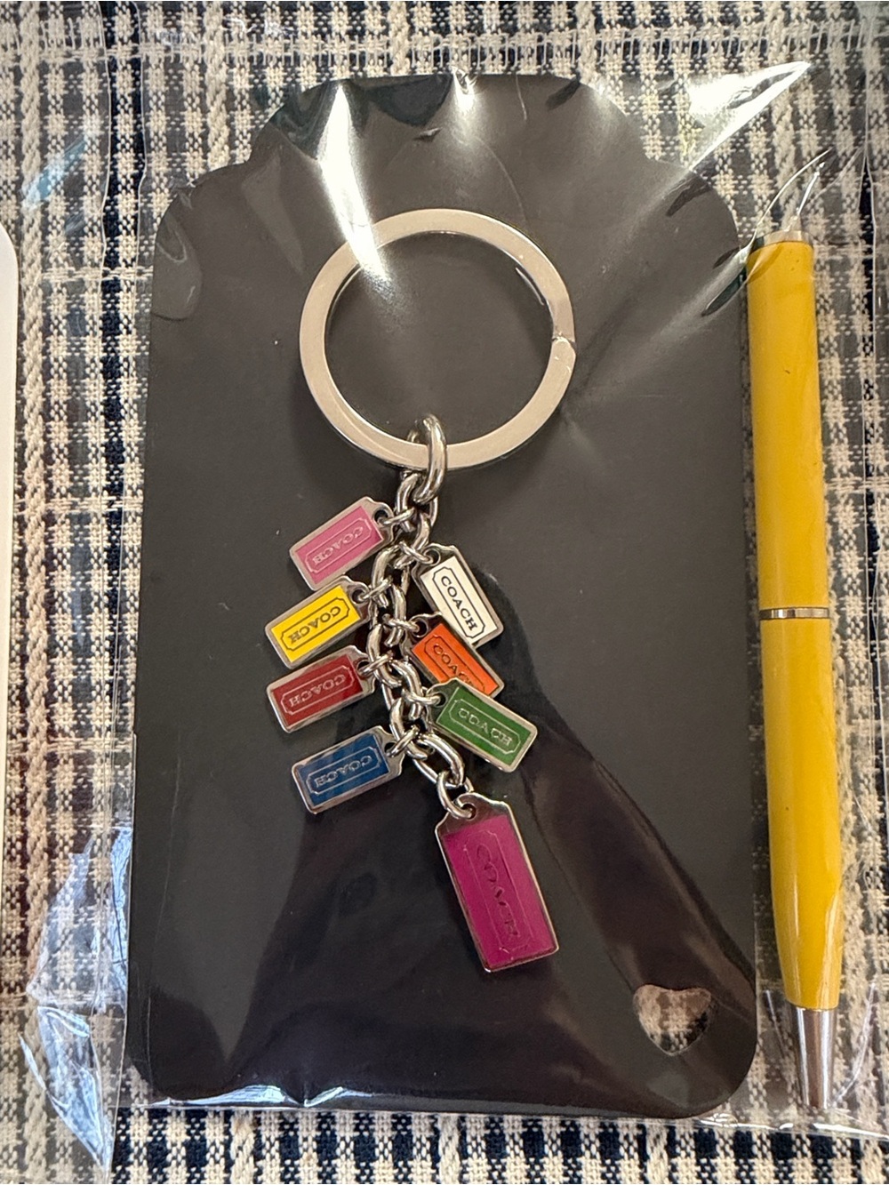 Coach Tag Keychain and Pen